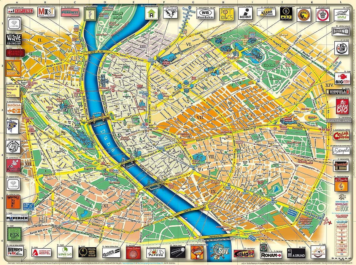 mapa mesta budapešť park