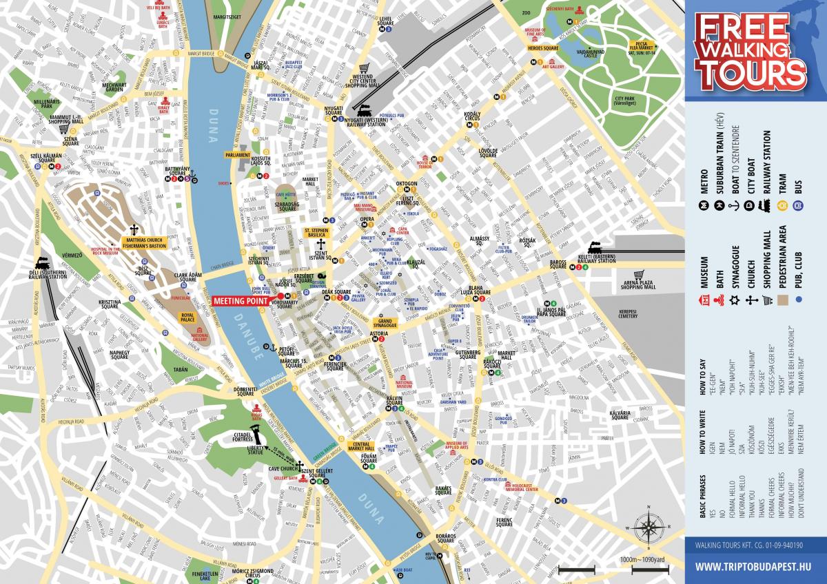 mapu budapešti prechádzky