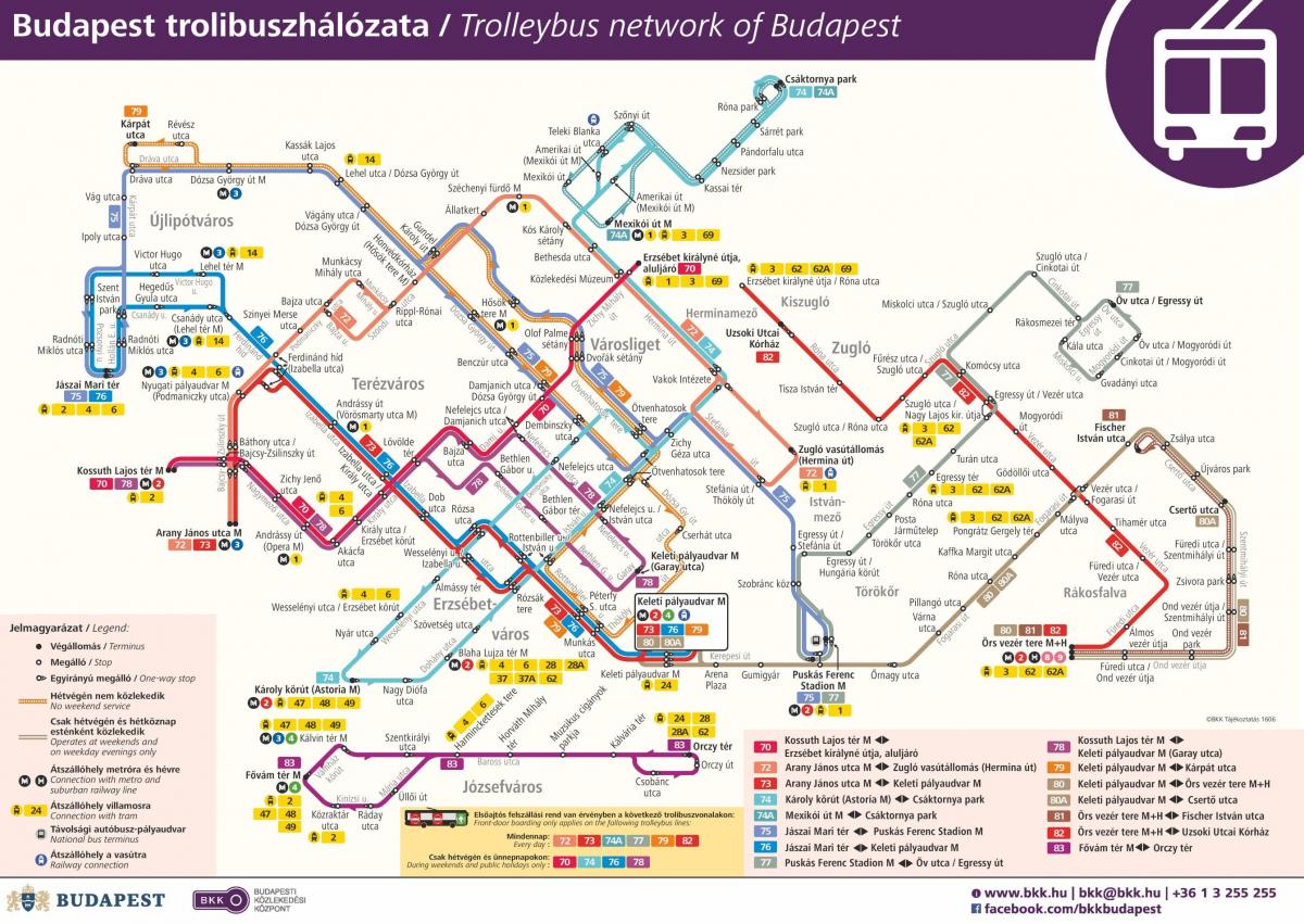 mapu budapešti trolejbus