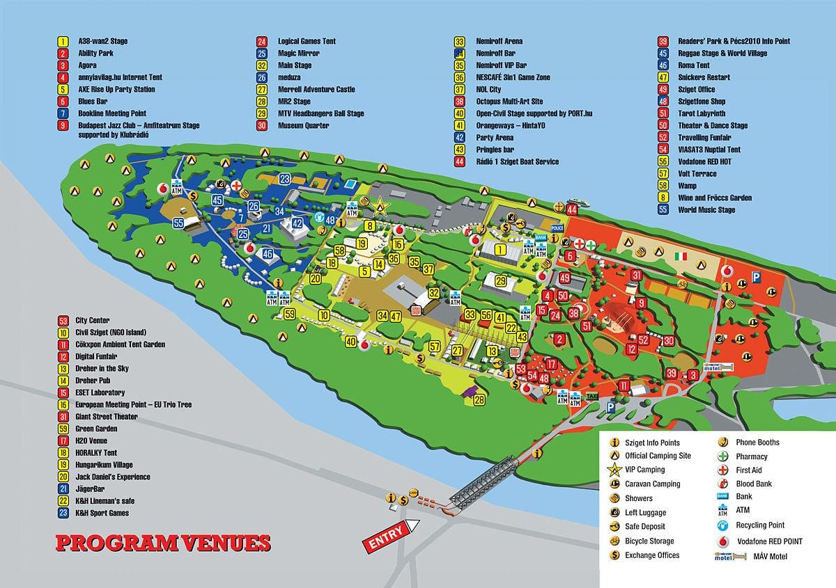 mapa sziget v budapešti