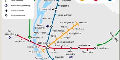 Mapu budapešti železničnej stanice