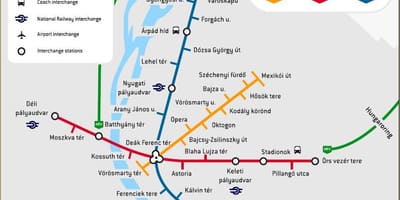 Električky 2 budapešti mapu