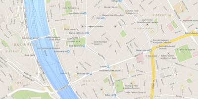Mapu budapešti vianočné trhy