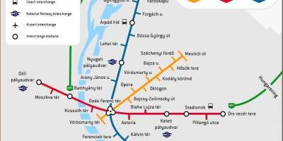 Metro mapu budapešť maďarsko