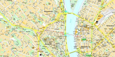 Budapest centrum mapu