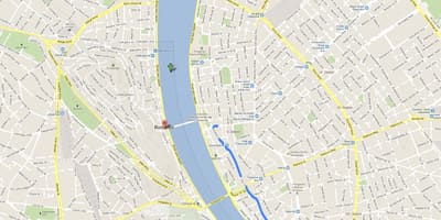 Mapa vaci street budapešti